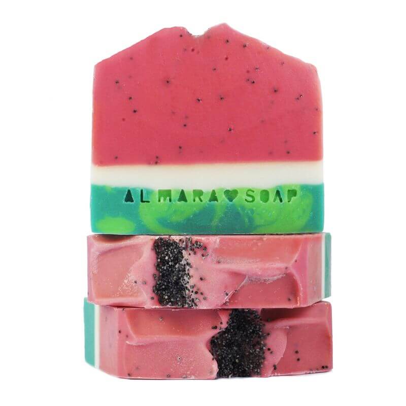 Almara Soap Watermelon Sugar dizajnové mydlo 100 g 2 almara-soap-watermelon-sugar-mydlo-rastlinkovo