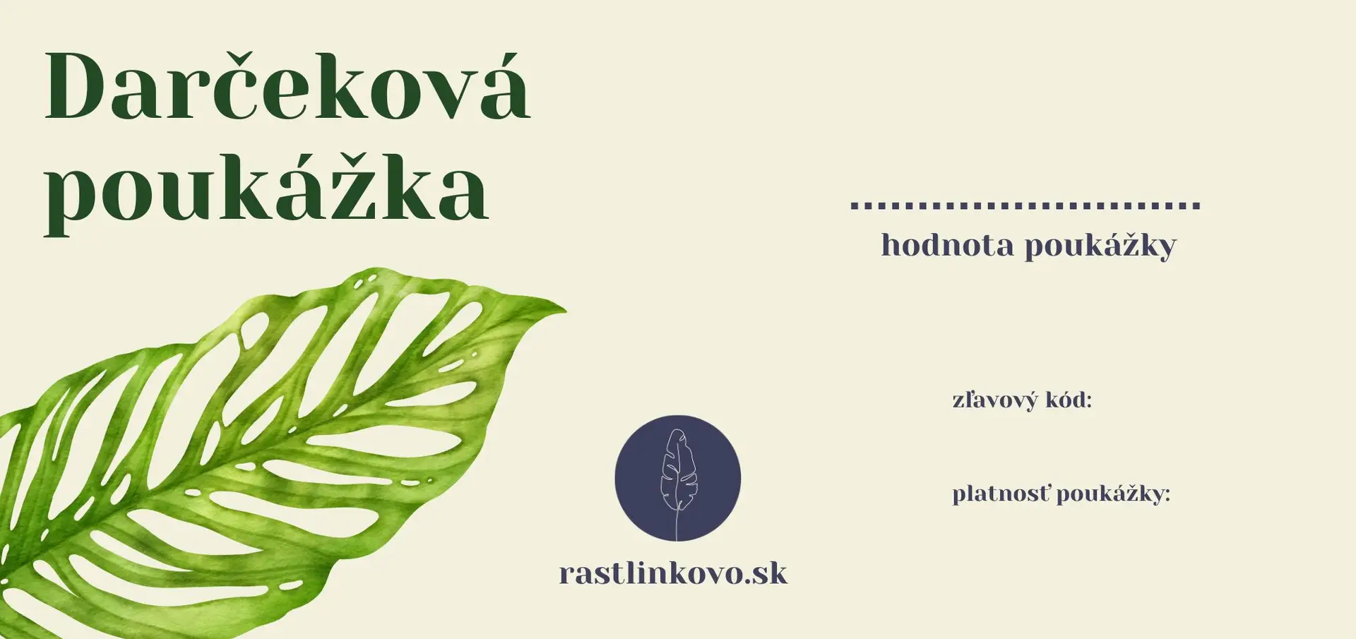 Darčeková poukážka Rastlinkovo - papierová 4 darcekova-poukazka-rastlinkovo
