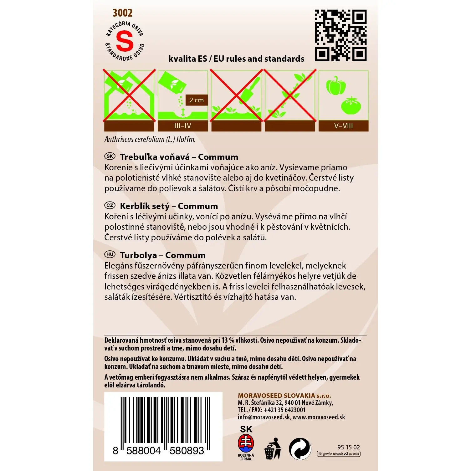 MoravoSeed Trebuľka voňavá 1 g 2 MoravoSeed Trebuľka voňavá 1 g – Obrázok 2