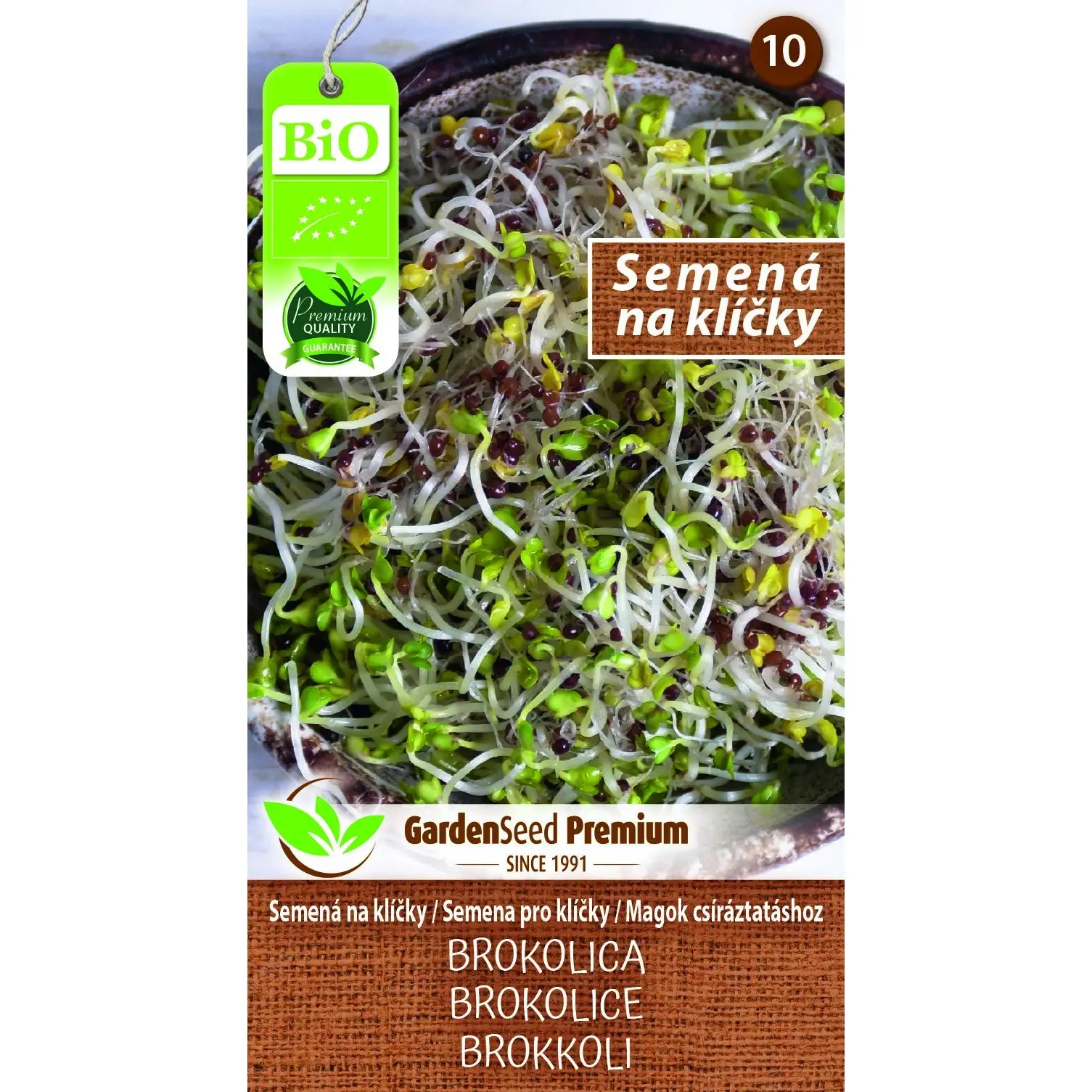 E-shop MoravoSeed Bio Semená na klíčky Brokolica 10 g