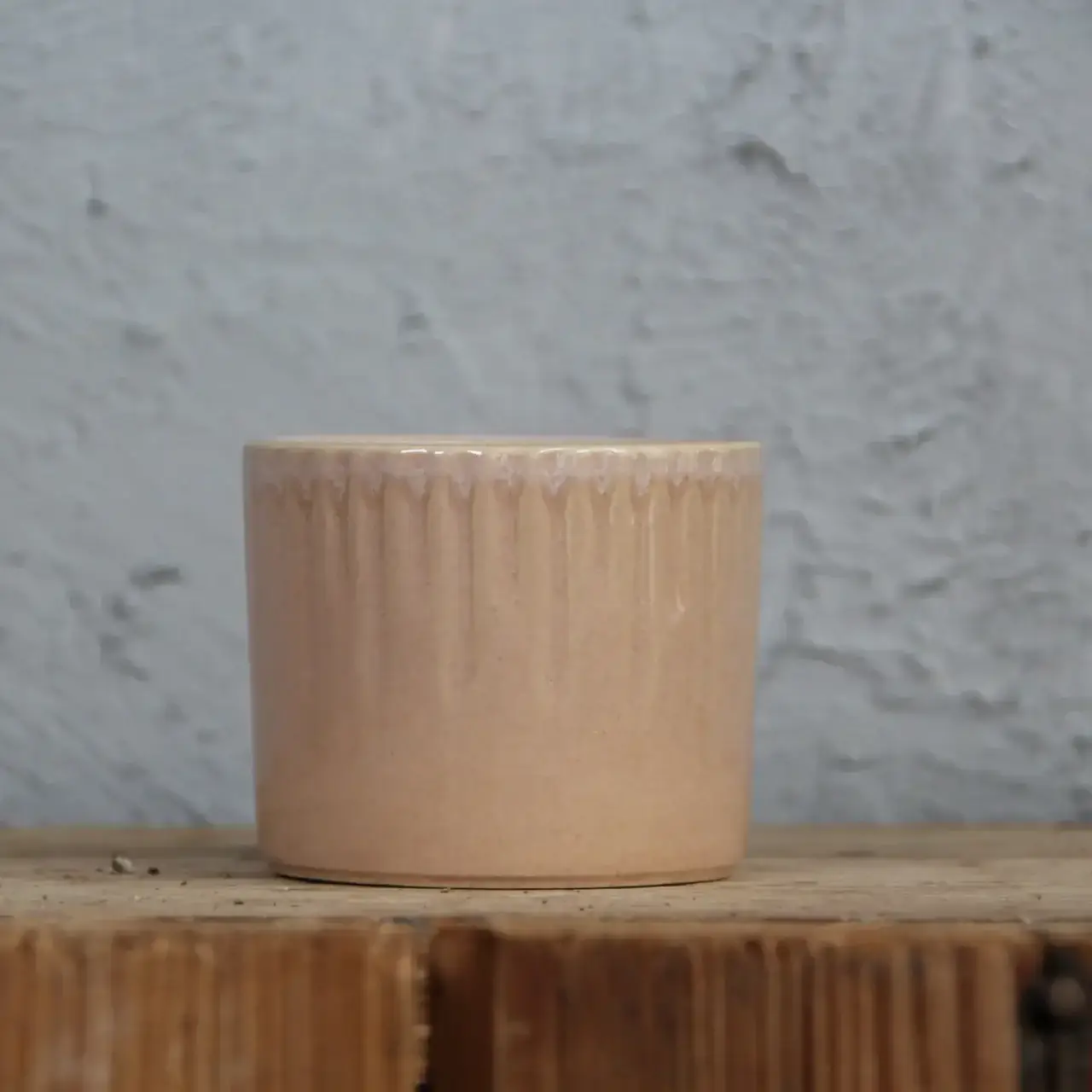 E-shop Kvetináč Vintage keramický béžový Ø 6 cm