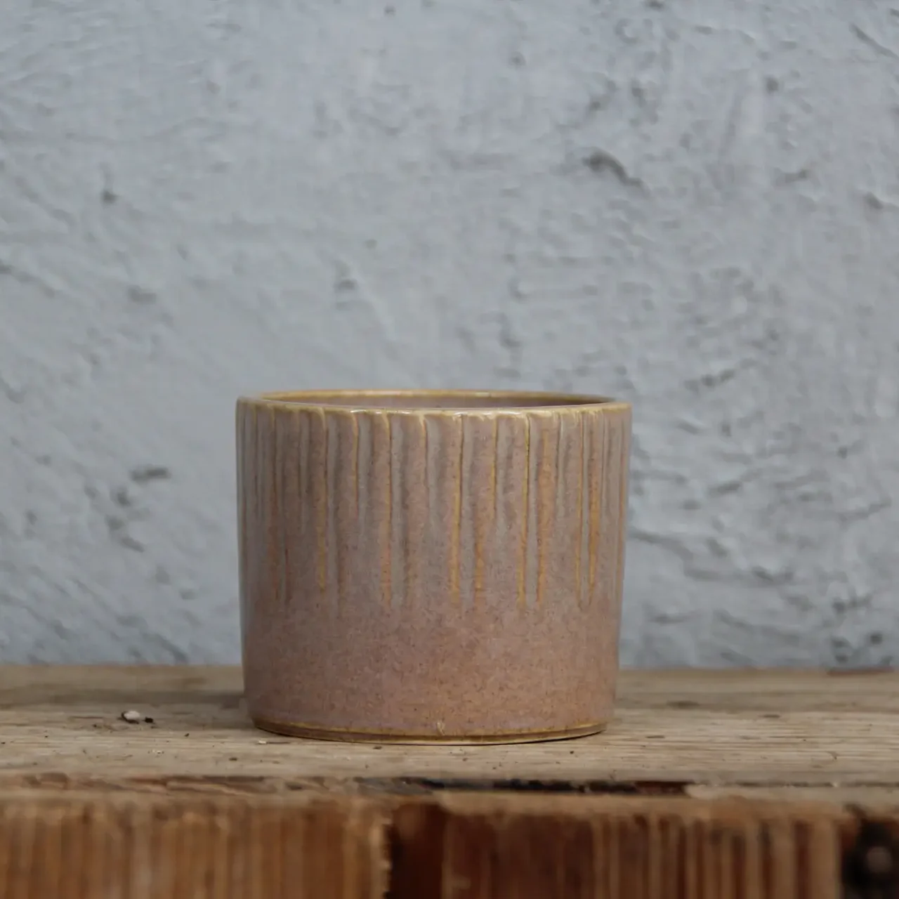 E-shop Kvetináč Vintage keramický hnedý Ø 6 cm