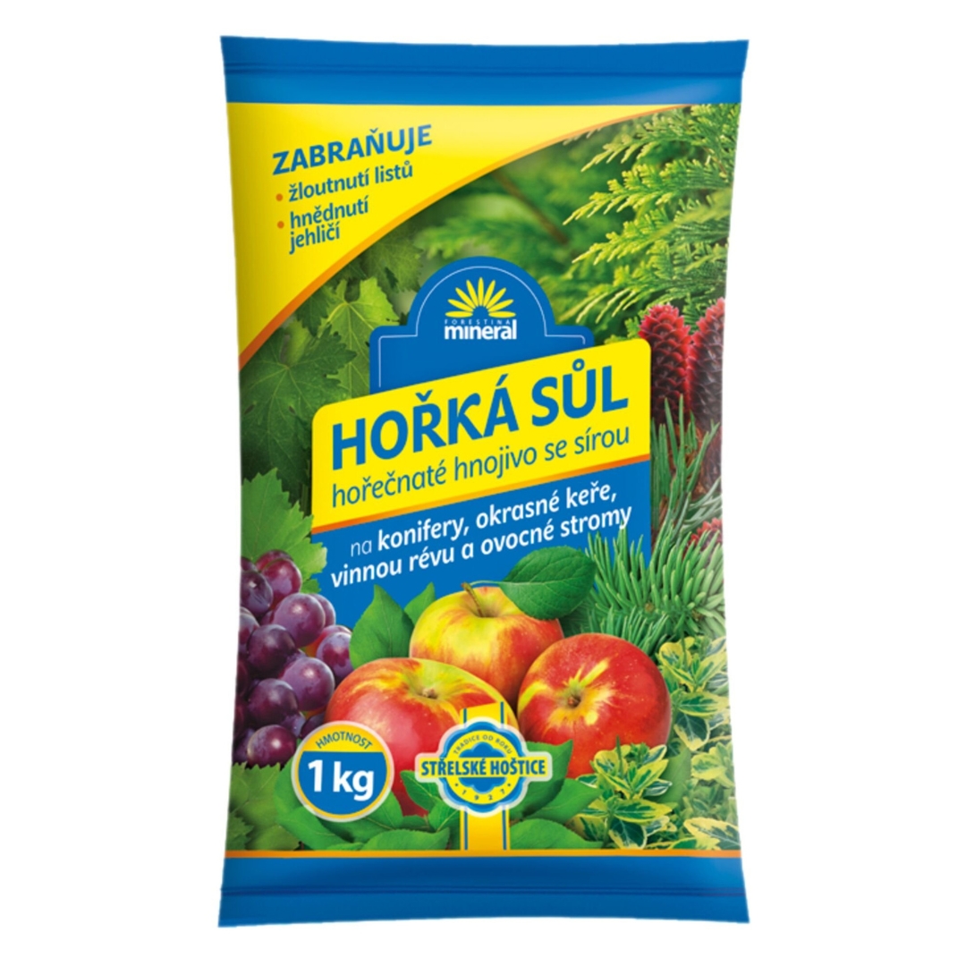 Forestina mineral Horká soľ 1 kg 1 forestina-mineral-horka-sol-horecnate-hnojivo-so-sirou-na-konifery-okrasne-kry-vinnu-revu-a-ovocne-stromy-rastlinkovo